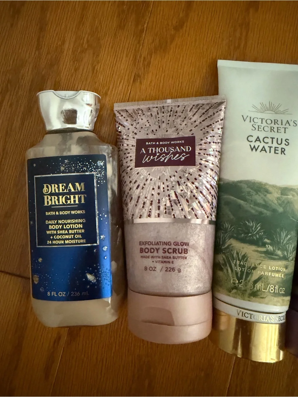 Lot of 5 Bath and Body Works Victoria's Secret Cactus Water Body Cream Lotion